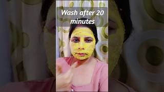 Daily face pack on glowing skin healthshortfeedbeauty recipe [upl. by Reiner]