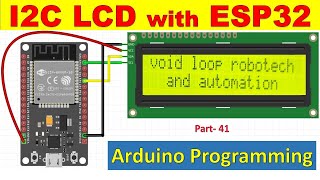 41 ESP32 I2C LCD 16x2 with ESP32 and Arduino [upl. by Secor225]