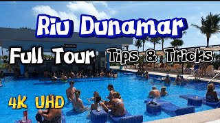 🇲🇽 🌴4K Hotel Riu Dunamar Full Tour Plus 3 Tips amp Tricks Costa Mujeres Cancun Mexico [upl. by Mcclish]