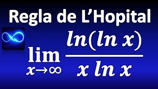 123 Límite por Regla de LHopital con logaritmos forma ∞∞ [upl. by Manon]