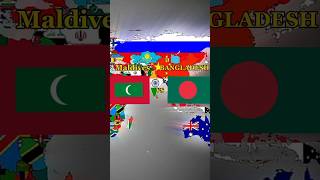 Bangladesh vs Maldives comparision geographyhistory country shorts [upl. by Gwendolin]