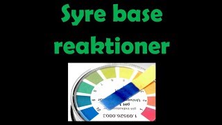 Syrebase reaktioner  Kemi C DANSK [upl. by Akissej512]