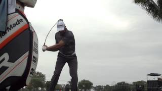 GOLF SWING 2013  RETIEF GOOSEN DRIVER  FACE ON amp SLOW MOTION  1080p HD [upl. by Ielirol]