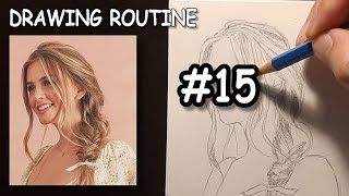 Learning how to draw a beautiful woman with the Loomis Method step by step  Drawing Routine 15 [upl. by Moncear28]