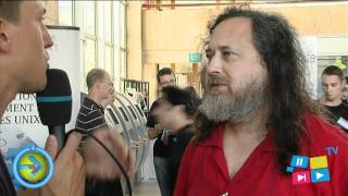 RMLL 2011  Interview de Richard STALLMAN  Créateur logiciel libre GPL et GNU [upl. by Merras]