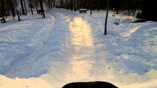 Monster Homemade Sled Riding Hill 40 Hours of Shoveling by Hand [upl. by Weide]