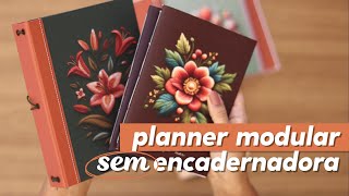 Planner Trimestral Modular  Lançamento  Tutorial de case para caderninhos [upl. by Savitt]