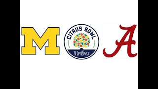 2020 Citrus Bowl 14 Michigan vs 13 Alabama Highlights [upl. by Rabi606]