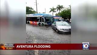 Severe weather continues as flooding reported across South Florida [upl. by Eniarral418]