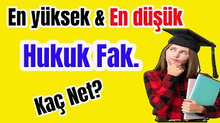 en yüksek ve en düşük hukuk fakültesi kaç net 2023 yks I en yüksek hukuk I en düşük hukuk sıralama [upl. by Ledda]