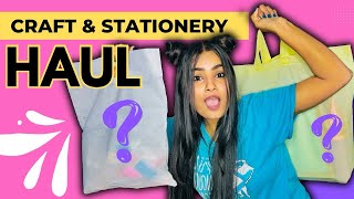 Biggest Craft amp Stationery Haul 😱 crafteraditi crafthaul stationeryhaul haul CrafterAditi [upl. by Kenwrick687]