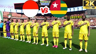 UJICOBA TIMNAS INDONESIA VS TOGO DI STADION GBK  RAFAEL STRUICK VS IHLAS BEBOU  PES 2024 [upl. by Ariat119]