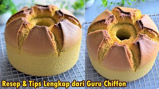 Resep amp Tutorial Lengkap beserta Tips2 Detail Langsung dari Guru Baking Chiffon [upl. by Onahpets]