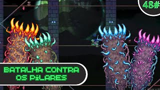 Derrotando os Pilares Bizarros  Terraria 48 [upl. by Hefter302]