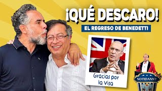 LOS SECRETOS QUE BENEDETTI SABE DE PETRO POR ESTO LO TUVO QUE RECIBIR  LA VISA AL REINO UNIDO [upl. by Eednil]