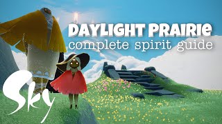 Sky Cotl  Daylight Prairie  All Spirits Complete Guide  Noob Mode [upl. by Nomihs]