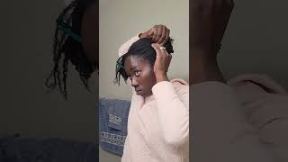 Simple Wash amp Go Hairstyle naturalhair 4chair updo [upl. by Verney185]