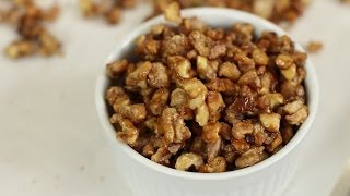 How To Make Candied Walnuts  So Easy Delicious Great for Salads Gifts and Snacks by Rockin Robin [upl. by Ahsemrac306]