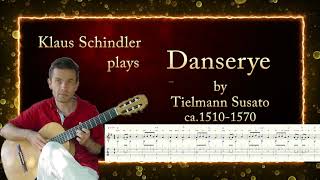 Danserye by Tielmann Susato Guitar Solo [upl. by Onifur]