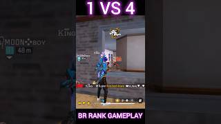 1 VS 4 CLUTCH 👽 BR RANK GAMEPLAY 🥵 shortsfeed viralshorts freefire shorts [upl. by Aranat709]