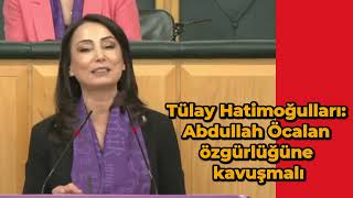 Tülay Hatimoğulları Abdullah Öcalan özgürlüğüne kavuşmalı [upl. by Adnuhsed]