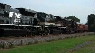 NS 960Roanoke Bound Heritage Units at Lexington [upl. by Enneles]