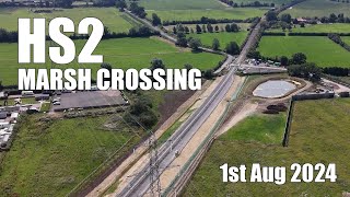 HS2  Marsh Crossing  20th July 2024 [upl. by Calvano303]