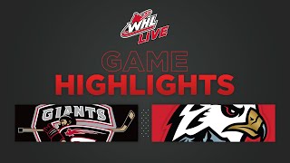 WHL Highlights Giants 3 at Winterhawks 2 OT  March 21 2023 [upl. by Ahsikram963]