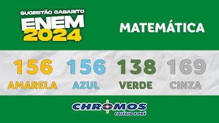 Gabarito ENEM 2024 CHROMOS  Prova Amarela Questão 156  Matemática [upl. by Tallou]