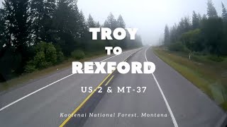 Driving Montana Troy to Rexford in 10 Minutes US2 MT37 [upl. by Dasie]