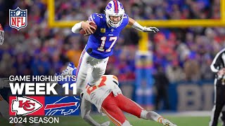 Kansas City Chiefs vs Buffalo Bills  2024 Week 11 Game Highlights [upl. by Laeira]