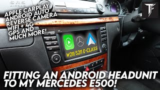 Fitting an Android head unit to a Mercedes E Class S211W211 [upl. by Leiser]