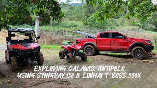 Exploring Calawis Antipolo using Stingray 150 amp Linhai TBoss 550X [upl. by Nylaehs]