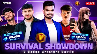 😲FREE FIRE PVS ESPORTS LIVE IN TAMIL  SURVIVAL SHOWDOWN CREATORS BATTLE DAY 1 [upl. by Ecnaralc]