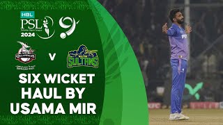 Six Wicket Haul By Usama Mir  Lahore Qalandars vs Multan Sultans  Match 14  HBL PSL 9  M1Z2U [upl. by Sucerdor744]