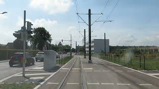 AVV  Straßenbahn Tram Augsburg  Linie 3  Königsbrunn Zentrum  Augsburg Hauptbahnhof   0822 [upl. by Hollah596]