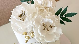 How to Make an Open Sugar Peony [upl. by Brenza]