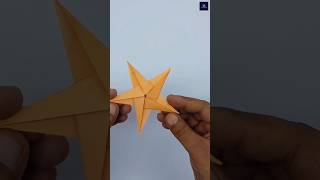 Five Pointed Star For Decoration  Easy Origami Star shorts [upl. by Irehj231]