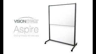 Visionchart Sliding Mobile Whiteboard Assembly [upl. by Maillliw26]