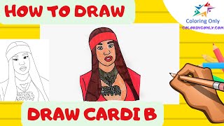 How To Draw Cardi B [upl. by Ardnued]