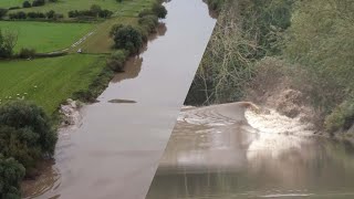 The Severn Bore tidal wave  Drone footage and tide timelapse [upl. by Ernaline891]