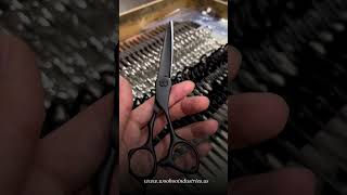 Hairdressing scissors with black colour [upl. by Llovera]