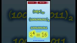 ¡Convierte Binario a Hexadecimal en 60 Segundos 🧮 [upl. by Haff916]