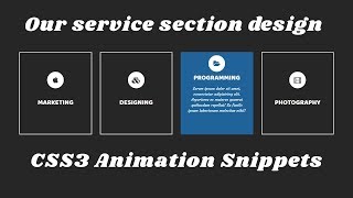 Our service section design with html css and bootstrap [upl. by Euhsoj]