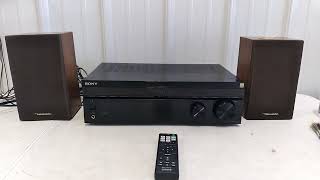 SONY STRDH190 STEREO RECEIVER SOUND TEST [upl. by Shira803]