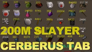 Loot From 809 Cerb Kills and What Would A 200M Slayer Cerb Tab Look Like [upl. by Templer866]