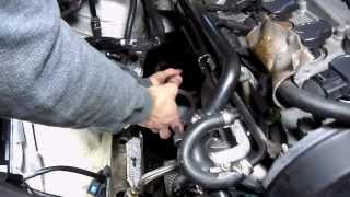 Audi A4 18T Test  Down pipe removal through engine bay [upl. by Volney]