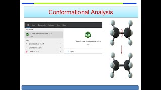 Mudah Pake Chemdraw Perhitungan Energi Proyeksi NewmanKonformasi Molekul [upl. by Nnylahs]