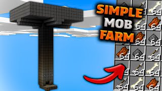 Easy 121 Mob Farm in Minecraft Bedrock MCPEXboxPSSwitchPC [upl. by Goff189]