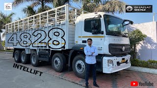 BharatBenz 4828 Intellift BS6 Truck Review  16 Wheel Sleeper🔥 [upl. by Euqenimod]